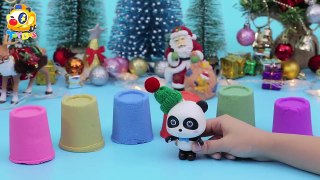 06 Baby Panda Plays with Colorful Space Sands   How to Make Kinetic Sand   Kids Toys   ToyBus