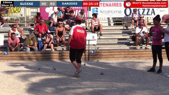 Palavas doublette féminin : 16ème DARODES vs SUISSE