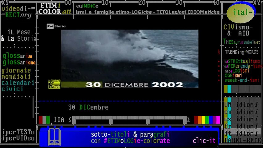 (protezione civile & Storia): 30 dicembre 2002 Sicilia: Eruzione a Stromboli, sotto controllo