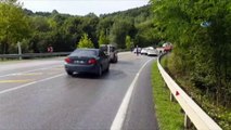 İzmit-Kandıra yolunda iki otomobil çarpıştı: 3 yaralı