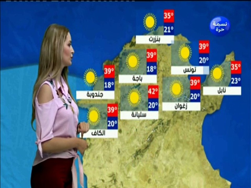 النشرة الجوية ليوم الإربعاء  01 أوت 2018 - قناة...