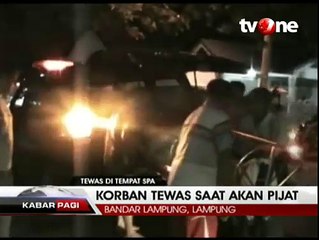 Pria 67 Tahun Tewas saat Akan Dipijat di Tempat Spa
