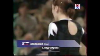 Irina KARAVAEVA (RUS) trampoline - 1999 French internationals