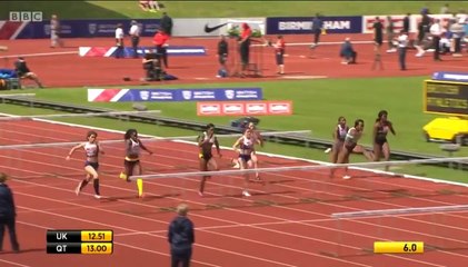 323 Tiffany Porter wins 100m Hurdles Women's Final British Athletics Championship 2016 HD
