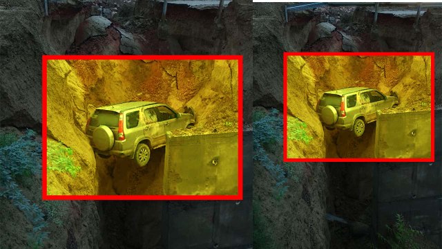 Agra-Lucknow Expressway पर धंसी Road, 50 feet गहरी खाई में गिरी Car | वनइंडिया हिंदी