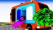 Colors for Children to Learn with Street Vehicles Toy Bus for Kids to Learn, Parking Videos for Kids