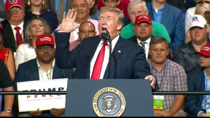 Trump in Tampa: US president rallies for GOP candidates