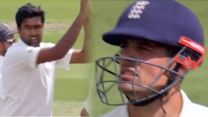 India Vs England 1st Test: R Ashwin Clean Bowls Alastair Cook for 13 | वनइंडिया हिंदी