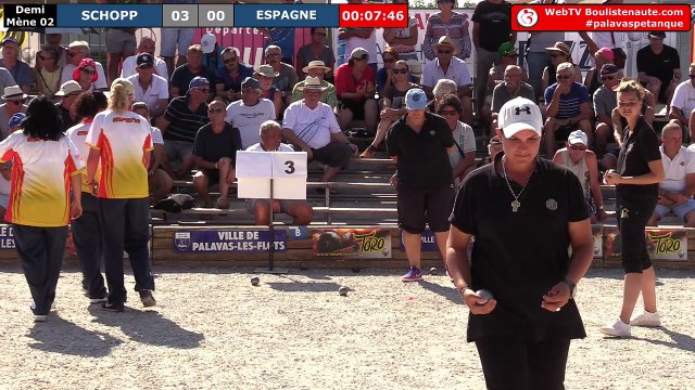 Palavas triplette féminin : Demi-finale PEYROT vs ESPAGNE