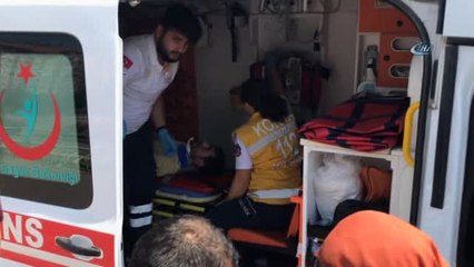 Minibüse Çarpan Elektrikli Bisiklet Sürücüsü Yaralandı