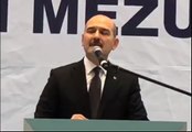 İçişleri Bakanı Süleyman Soylu konuşurken gözyaşlarını tutamadı