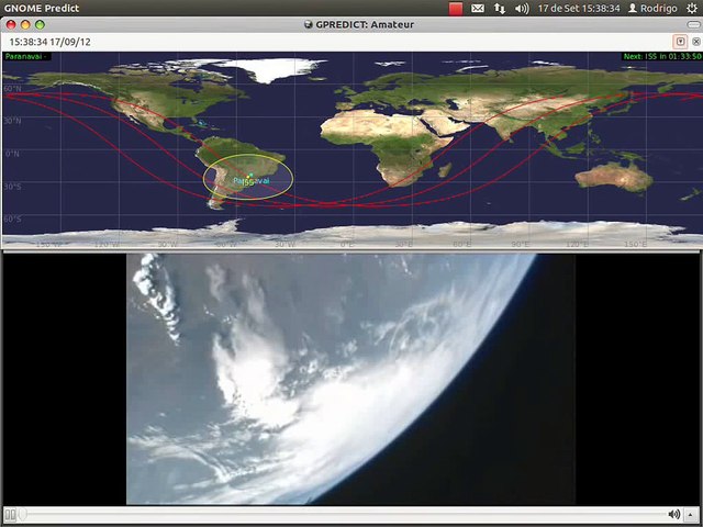 ISS passando perto de PARANAVAÍ 17 DE Setembro de 2012