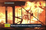 Callao: voraz incendio consumió 20 viviendas en Puerto Nuevo