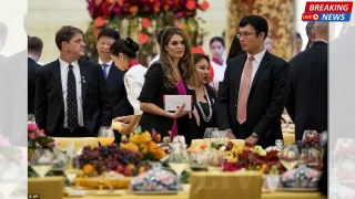 Melania Trump and Hope Hicks attend Beijing state dinner