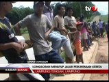 Longsor, Jalur Kereta Api Jurusan Lampung - Palembang Ambles