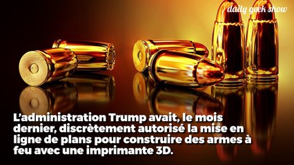 Aux États-Unis, il sera bientôt légal de télécharger une arme 3D