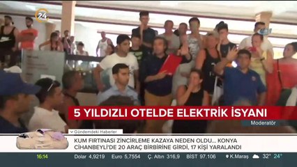 5 yıldızlı otelde elektrik isyanı