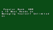 Popular Book  HBR s 10 Must Reads on Managing Yourself Unlimited acces Best Sellers Rank : #4