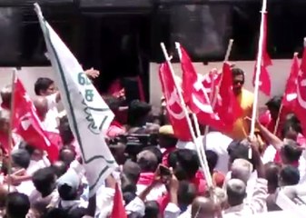 8 வழிச்சாலையை எதிர்த்து நடைப்பயணம்.. Marxist communist party member arrested in Thiruvannamalai