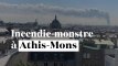 Incendie-monstre à Athis-Mons, visible des kilomètres à la ronde en région parisienne