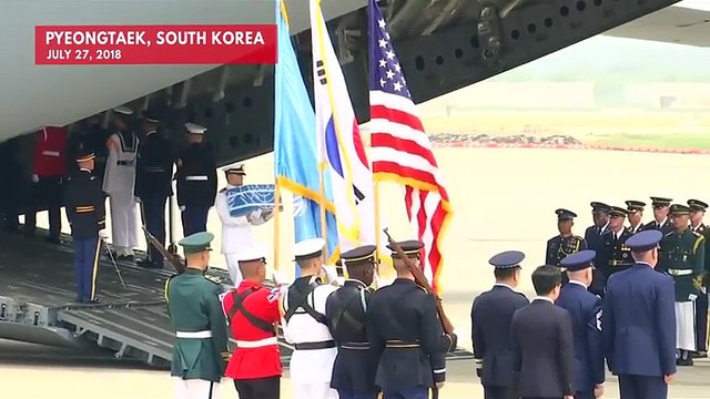 North Korea Returns Remains Of U.S. Soldiers Killed During Korean War