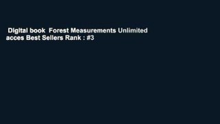 Digital book  Forest Measurements Unlimited acces Best Sellers Rank : #3