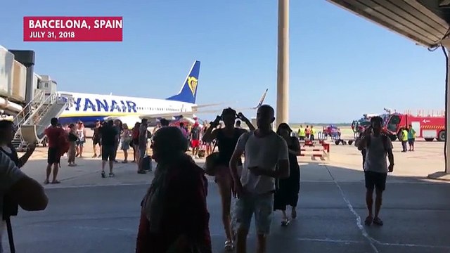 Ryanair Plane Evacuated After Mobile Device Bursts Into Flames