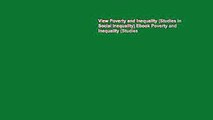View Poverty and Inequality (Studies in Social Inequality) Ebook Poverty and Inequality (Studies