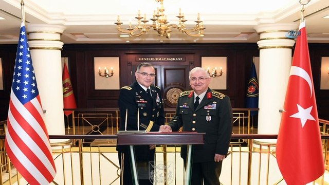 ABD Avrupa Kuvvetleri Komutanı Orgeneral Curtis M. Scaparrottı, Genelkurmay Başkanı Orgeneral Yaşar Güler’i ziyaret etti