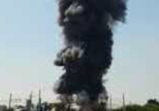 Black Plume of Smoke Billows From Fire Near Paris Airport