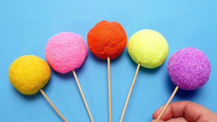Fancy Foam Lollipops with Surprise Egg Toys