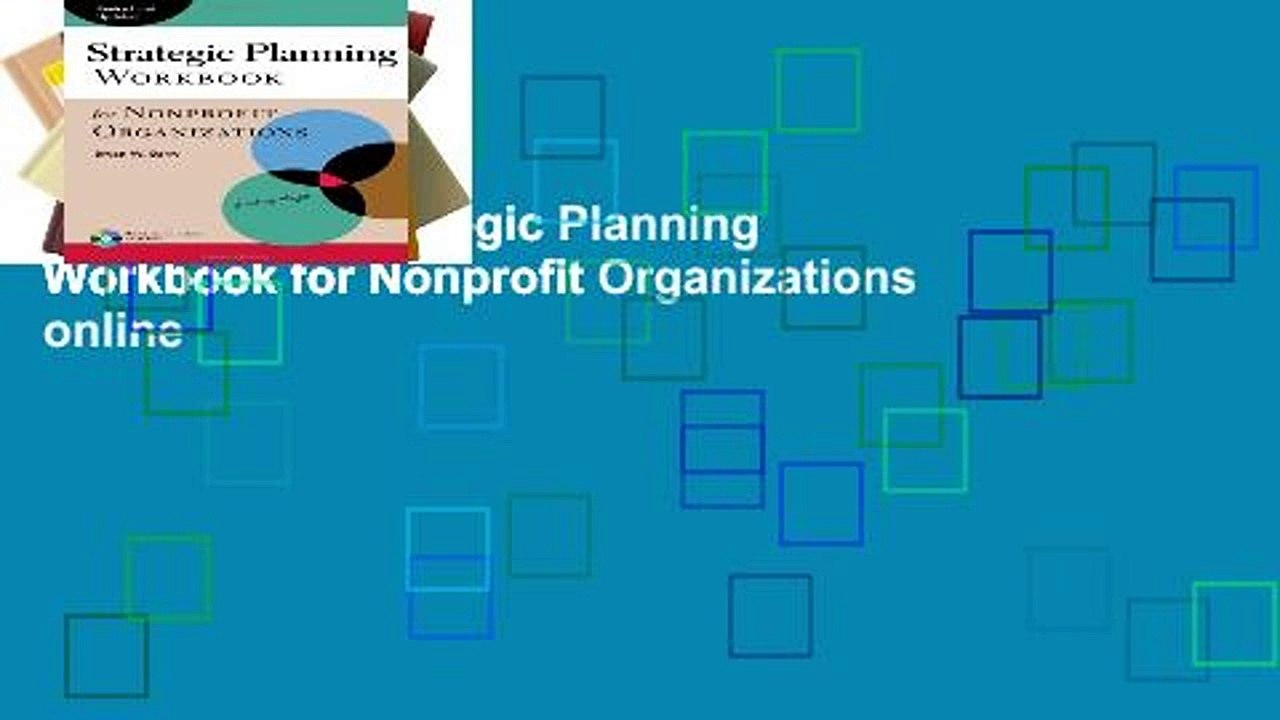Open Ebook Strategic Planning Workbook for Nonprofit Organizations online
