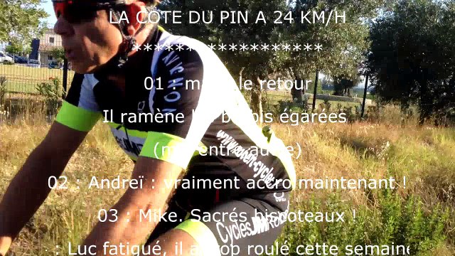 sortie route dimanche 29 juillet