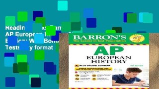 Reading books Barron s AP European History, 9th Edition: With Bonus Online Tests any format