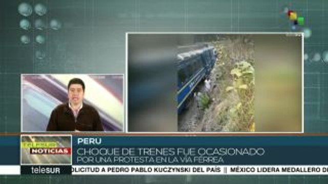 Choque de dos trenes en Machu Picchu deja varios heridos