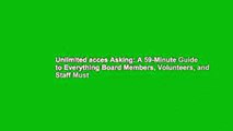 Unlimited acces Asking: A 59-Minute Guide to Everything Board Members, Volunteers, and Staff Must