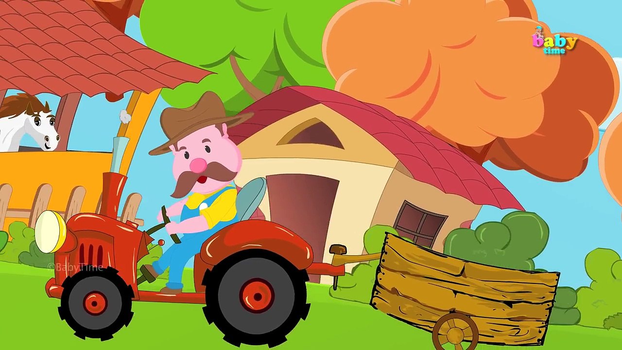Old MacDonald Had A Farm 3D Animation English Nursery Rhymes & Songs for children