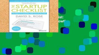 [book] New The Startup Checklist: 25 Steps to a Scalable, High-Growth Business