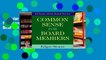 Popular Book  Common Sense for Board Members Unlimited acces Best Sellers Rank : #5