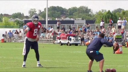 Marcus Mariota practices red-zone TDs at training camp