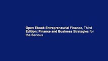Open Ebook Entrepreneurial Finance, Third Edition: Finance and Business Strategies for the Serious