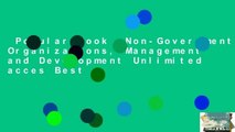 Popular Book  Non-Governmental Organizations, Management and Development Unlimited acces Best