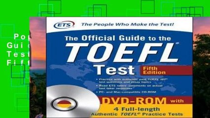 Popular  The Official Guide to the TOEFL Test with DVD-ROM, Fifth Edition  E-book
