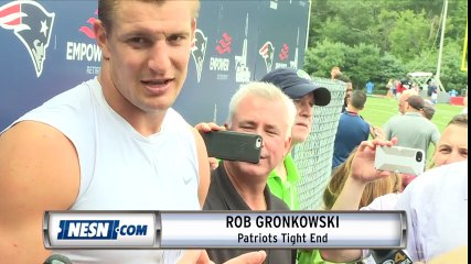 Rob Gronkowski on Tom Brady's birthday, adjusting to training camp