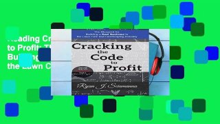 Reading Cracking the Code to Profit: The Blueprint for Building a Real Business in the Lawn Care