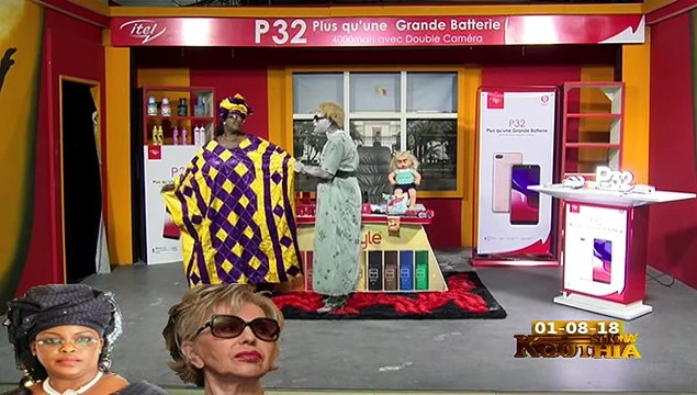 RUBRIQUE MARIEME FAYE SALL & VIVIANE WADE dans KOUTHIA SHOW du 01 Aout 2018