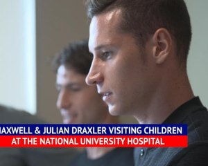PSG stars Draxler and Maxwell visit Singapore hospital