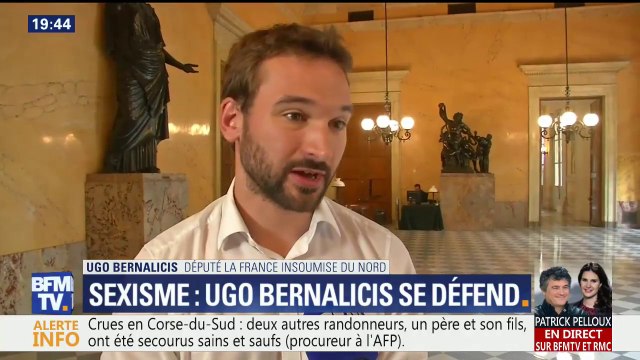 Ugo Bernalicis (LFI) accusé de sexisme à l'Assemblée: Il s'agissait de dénoncer la câlinothérapie de ce gouvernement avec la finance
