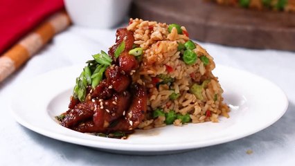 Teriyaki Chicken Fried Rice Dome