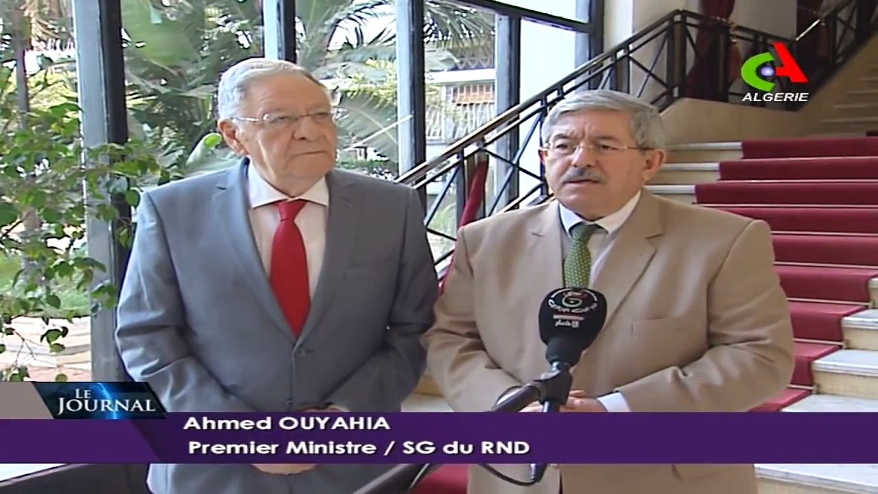 Algérie : Ahmed Ouyahia reçoit Djamel Ould Abbes au palais du gouvernement